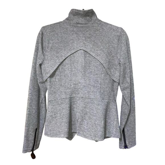 Cabi Womens Asymmetrical Zip Up Moto Jacket Size XS Gray Short Career Casual. - Picture 7 of 12